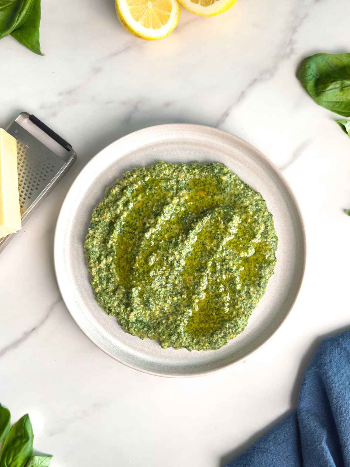 Gluten-Free Lemon Basil Pesto